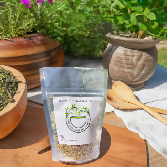 Morning Thyme Herbal Tea
Start your day with a burst of energy and positivity with our Morning Thyme Herbal Tea. This small batch, custom blend is crafted to refresh, uplift and invigorate, making it the perfect companion for your morning routine.