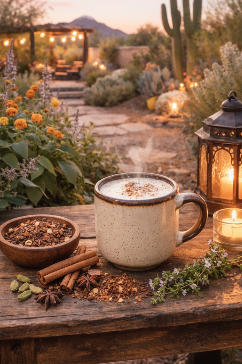 Brightened Desert Embrace Chai lifestyle photo