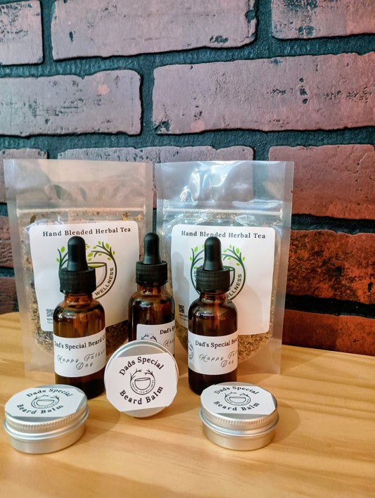 Special-Tea Self Care Beard Bundle, beard oil, balm, tea